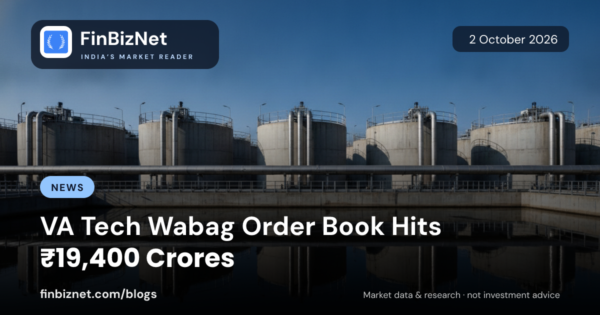 VA Tech Wabag Order Book Hits ₹19,400 Crores