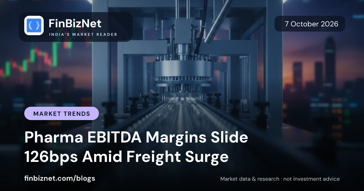 Pharma EBITDA Margins Slide 126bps Amid Freight Surge