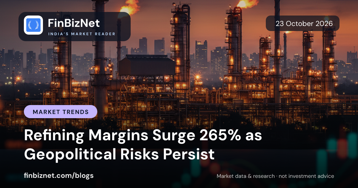 Refining Margins Surge 265% as Geopolitical Risks Persist