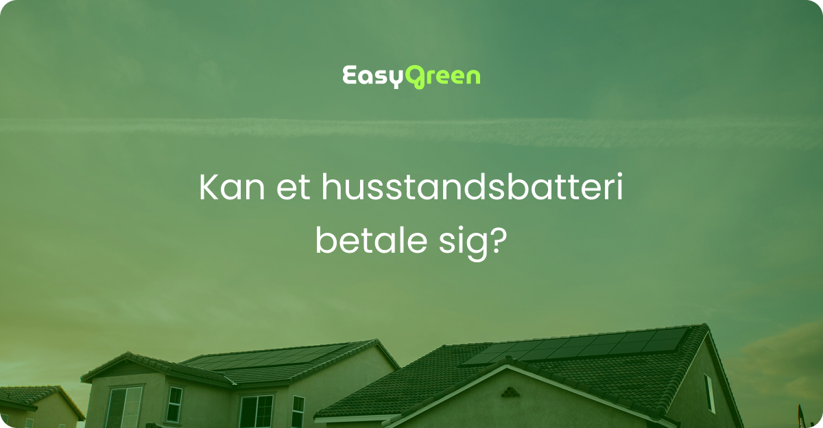 Kan et husstandsbatteri betale sig