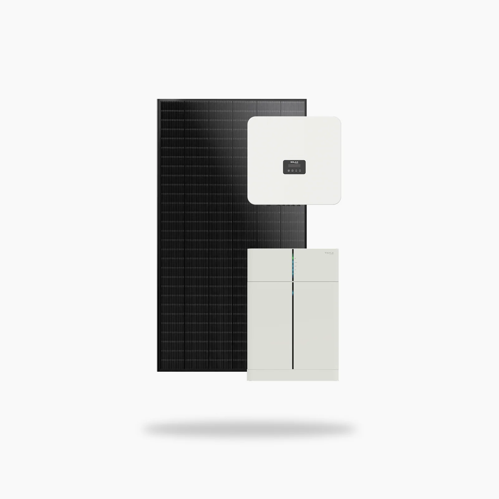 Komplet SolaX solcelleanlæg med panel, inverter og batteri