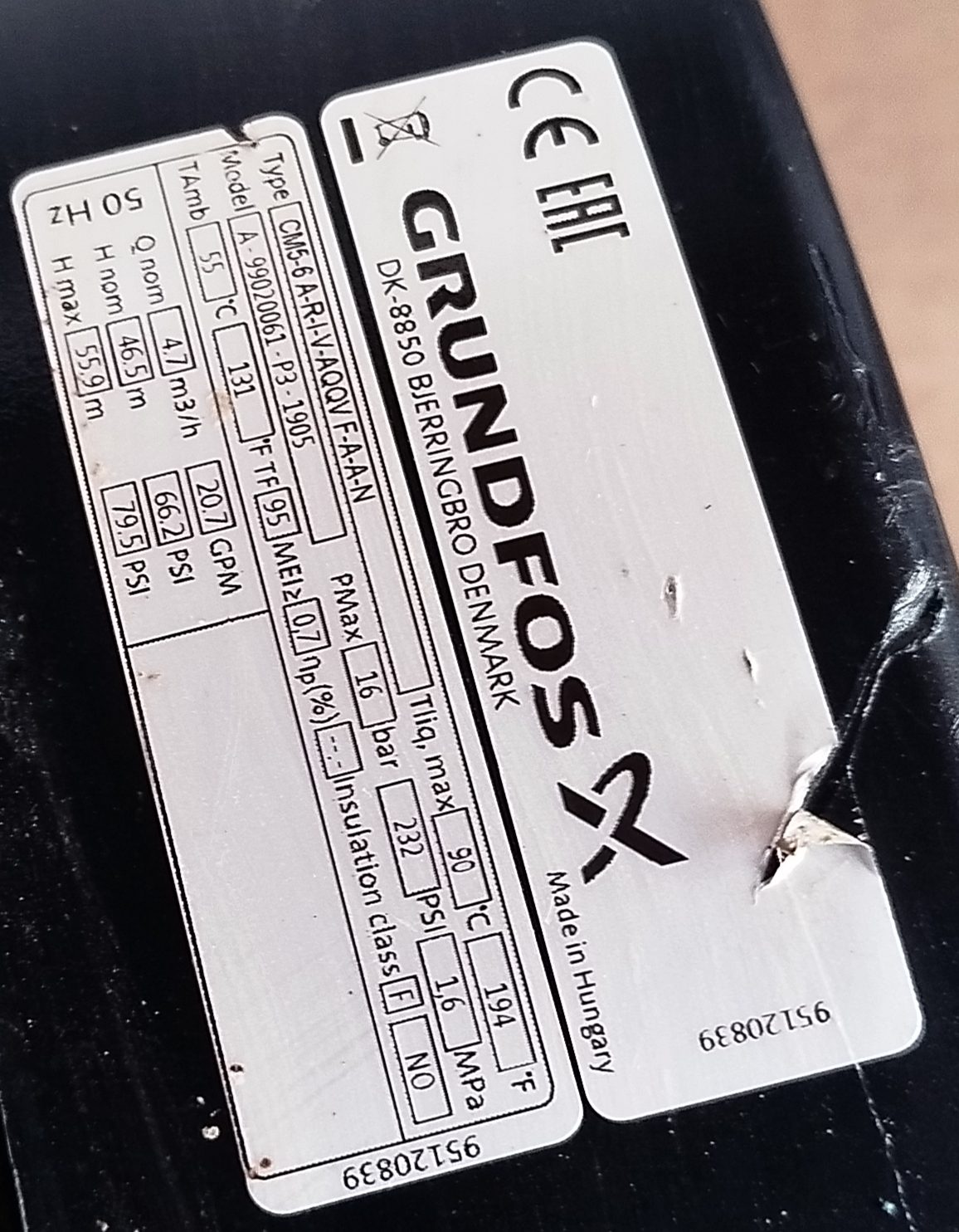 Pompe Grundfos CM5-6 2