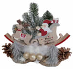 Decor cu sania lui Mos Craciun