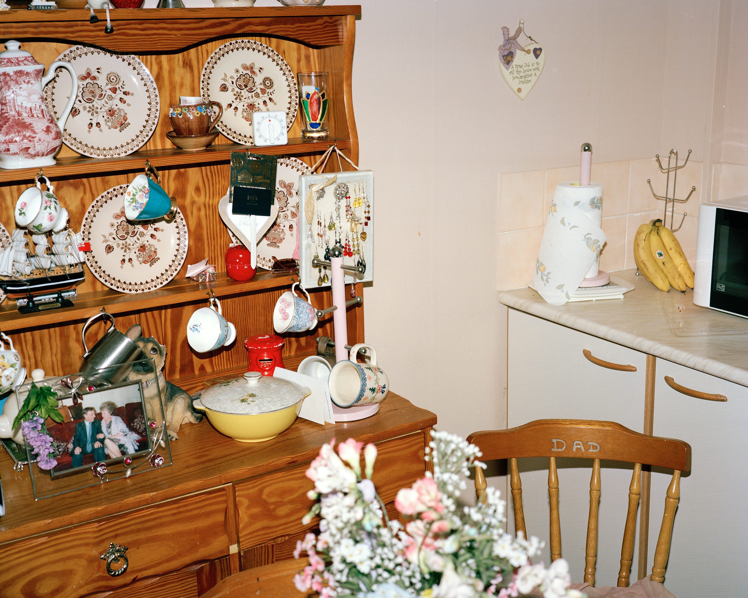 Photograph of a welsh dresser in a domestic kitchen