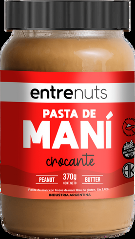 ENTRENUTS PASTA MANI CROCANTE X 370 GRS