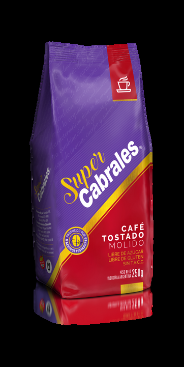 SUPERCABRALES TOSTADO MOLIDO X 250 GRS