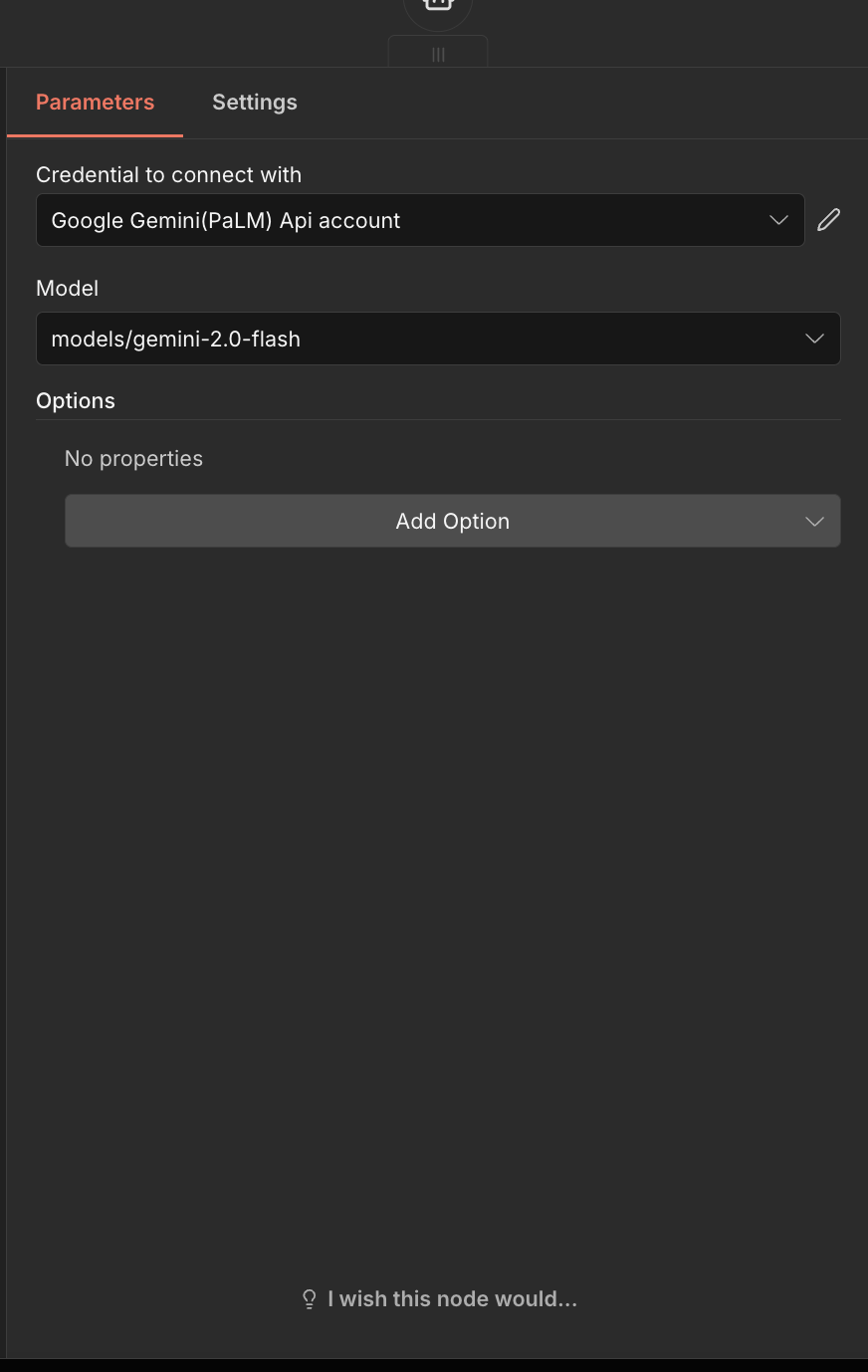 Gemini model configuration