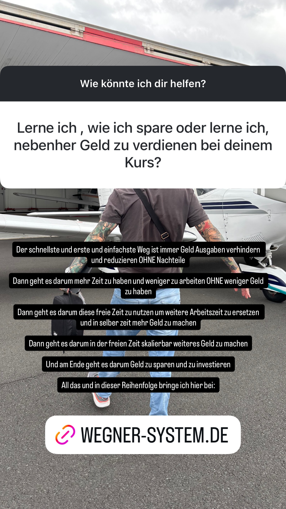 Pascal Wegner Story auf Instagram