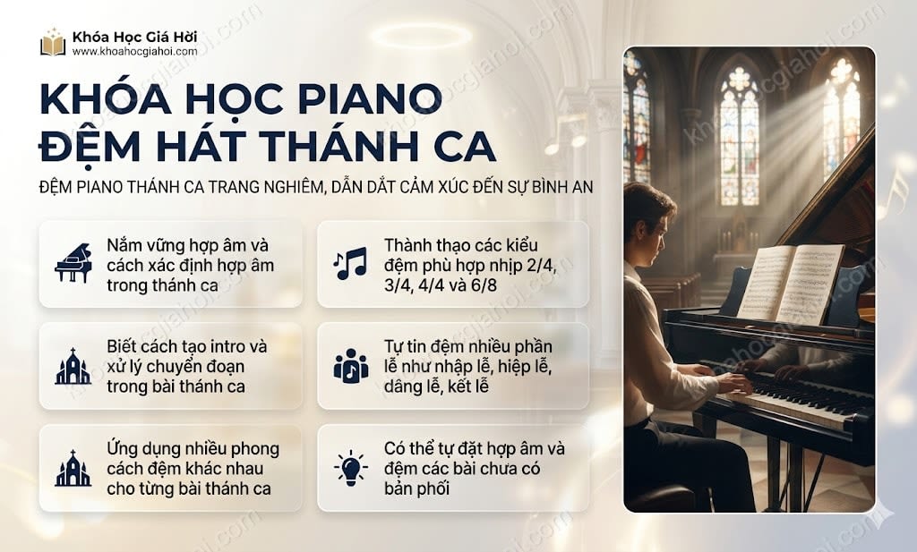 Khóa Học Piano Đệm Hát Thánh Ca