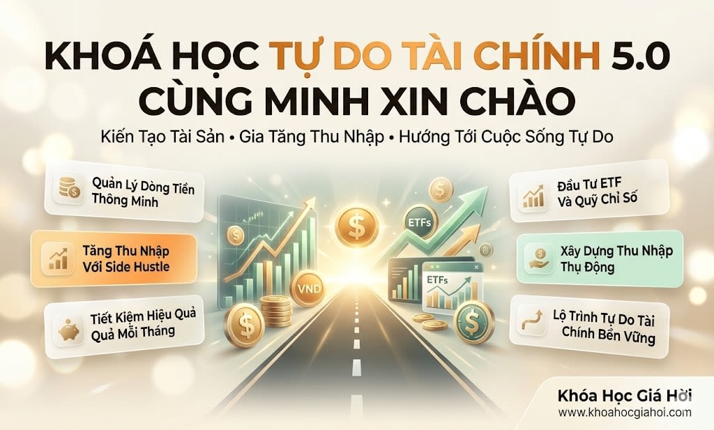 Khoá Học Tự Do Tài Chính 5.0 Cùng Minh Xin Chào Khoá Học Tự Do Tài Chính 5.0 Cùng Minh Xin Chào