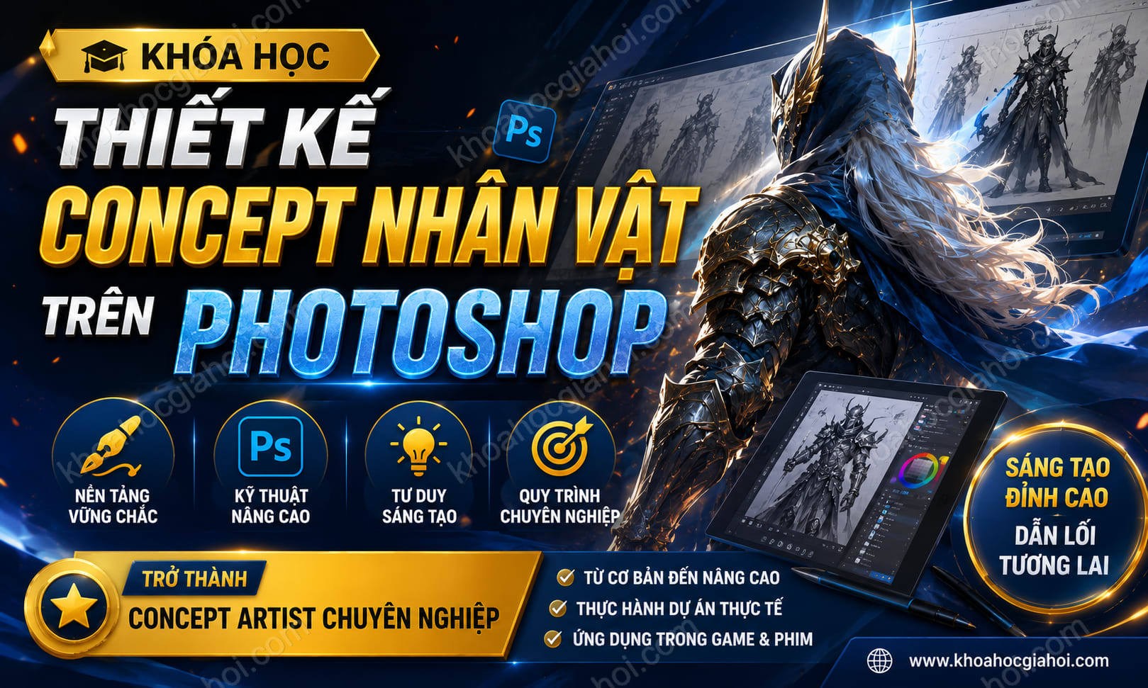Khóa Học Thiết Kế Concept Nhân Vật Trên Photoshop