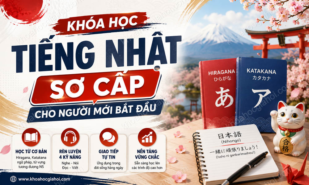 Khóa Học Tiếng Nhật Sơ Cấp Cho Người Mới Bắt Đầu