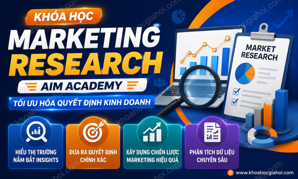 Khóa Học Marketing Research Aim Academy – Tối Ưu Hóa Quyết Định Kinh Doanh