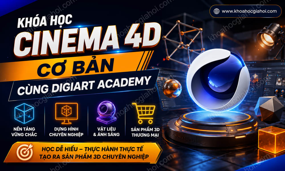 Khóa Học Cinema 4D Cơ Bản Cùng Digiart Academy