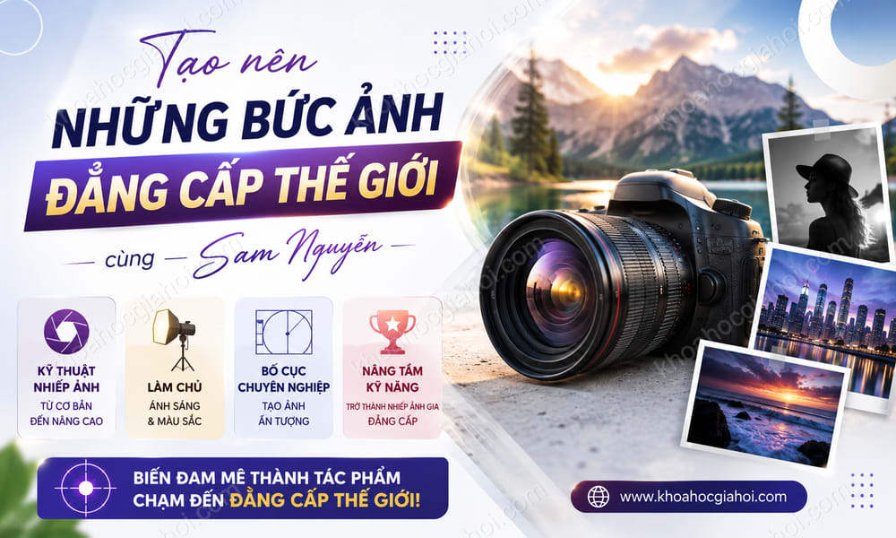 Khóa Học Tạo Nên Những Bức Ảnh Đẳng Cấp Thế Giới Cùng Sam Nguyễn