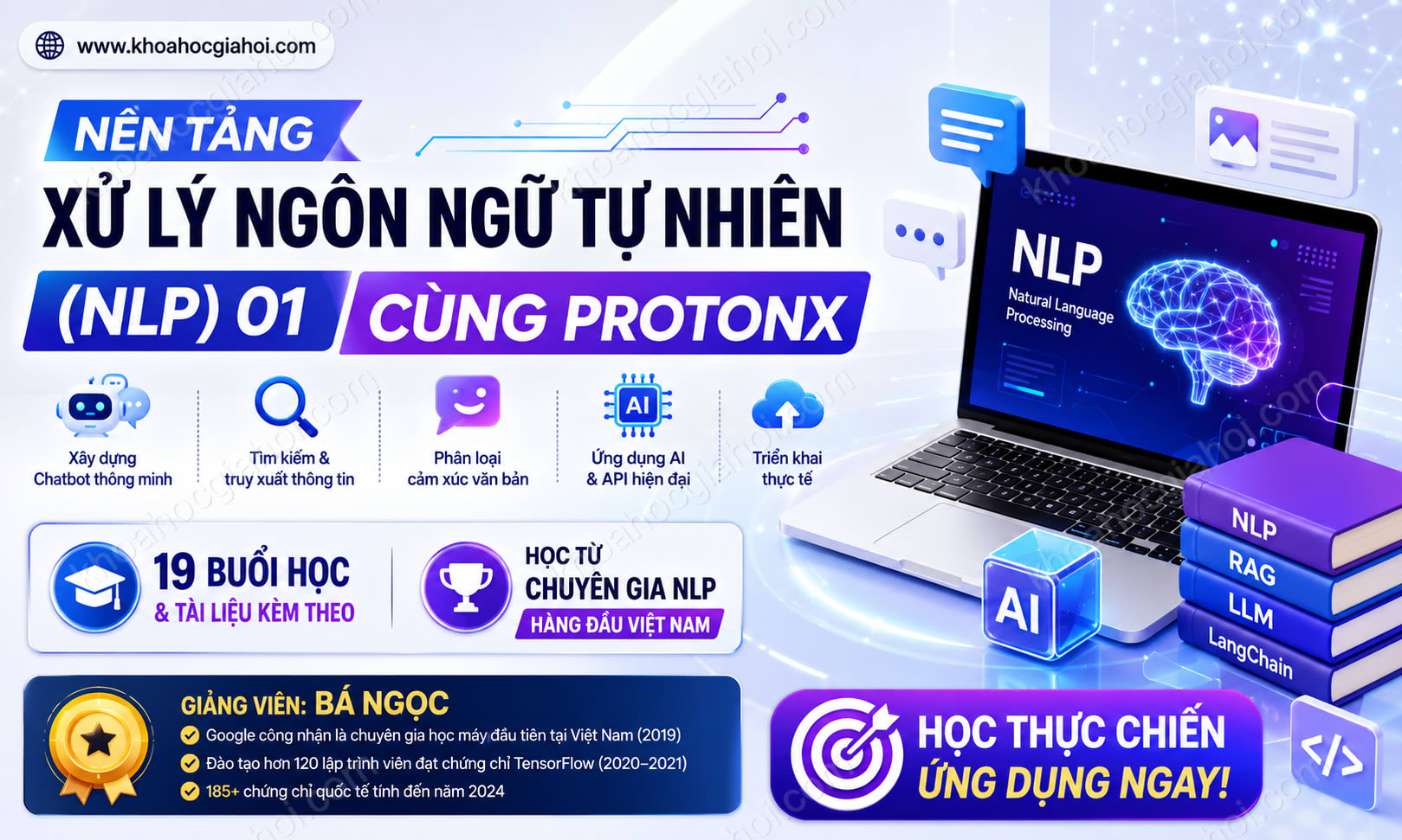 Khóa Học Nền Tảng Xử Lý Ngôn Ngữ Tự Nhiên (NLP) 01 Cùng ProtonX