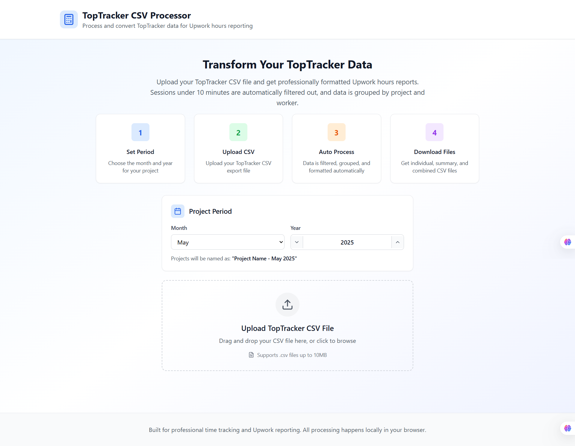 Top Tracker CSV Tool