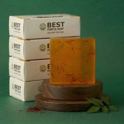 Best Pimple Soap - Pack Of 4 - Authentic Ayurvedic Wellness - Best Ayurveda
