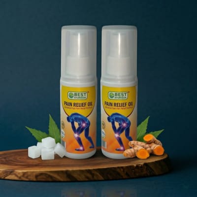 Best Pain Relief Oil - Pack Of 2 - Authentic Ayurvedic Wellness - Best Ayurveda