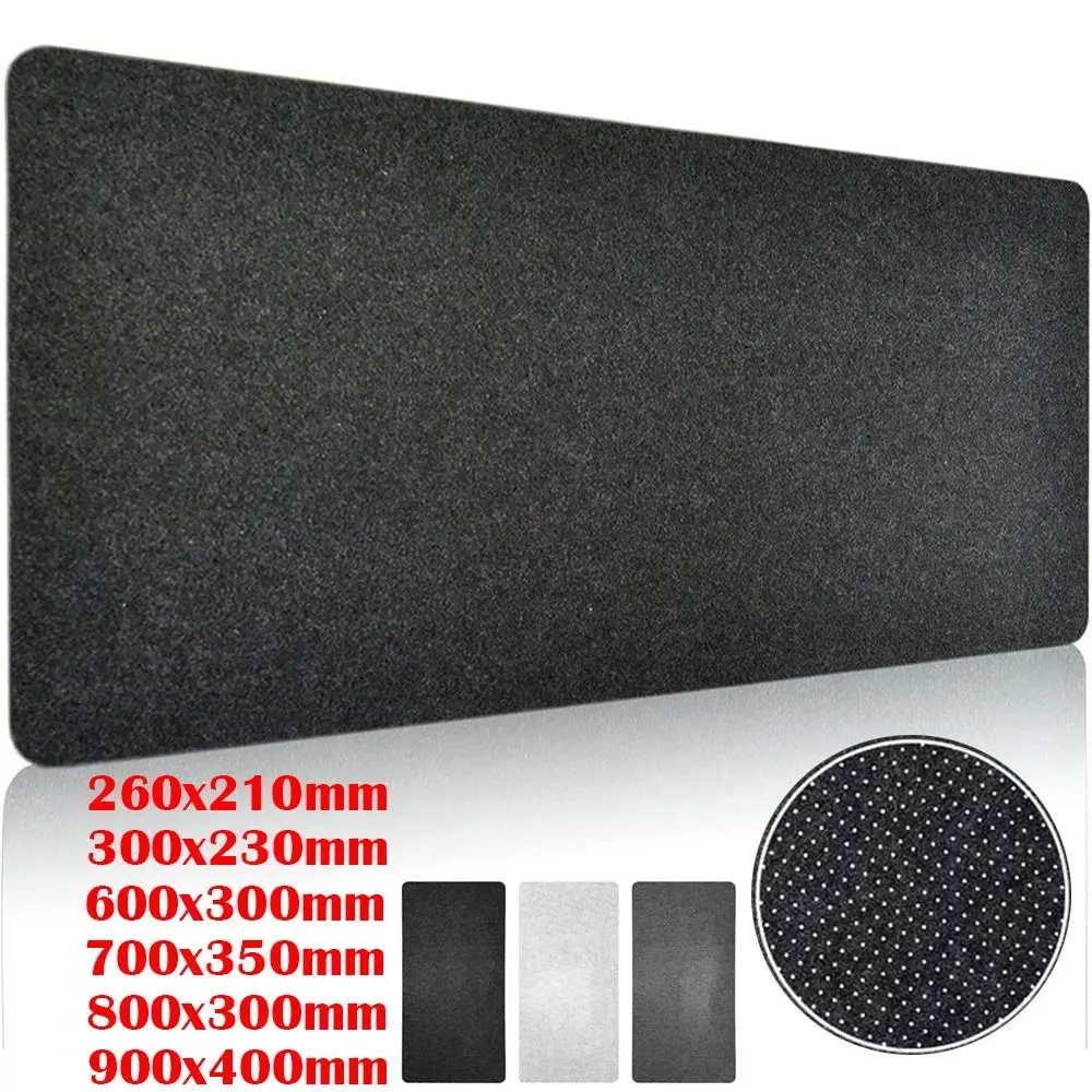 Large wool felt desk mat for gaming, office work, and minimalist desk setups