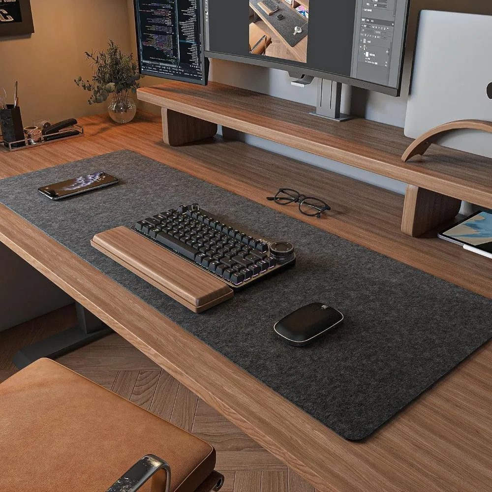Wool Felt Desk Mat for Gaming and Office Setups gallery 2