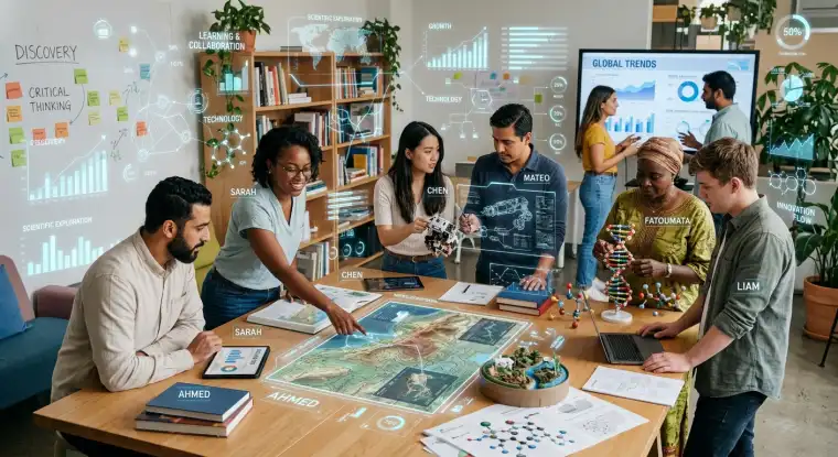 A modern office workspace focused on small business growth and digital transformation