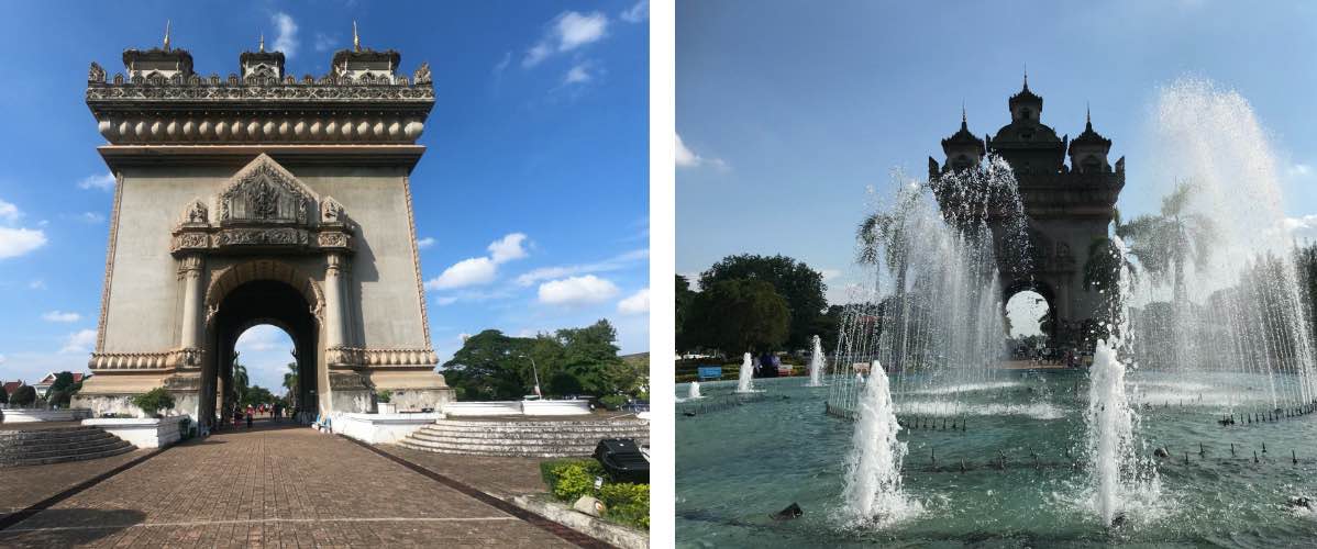 visiter le patuxai à Vientiane