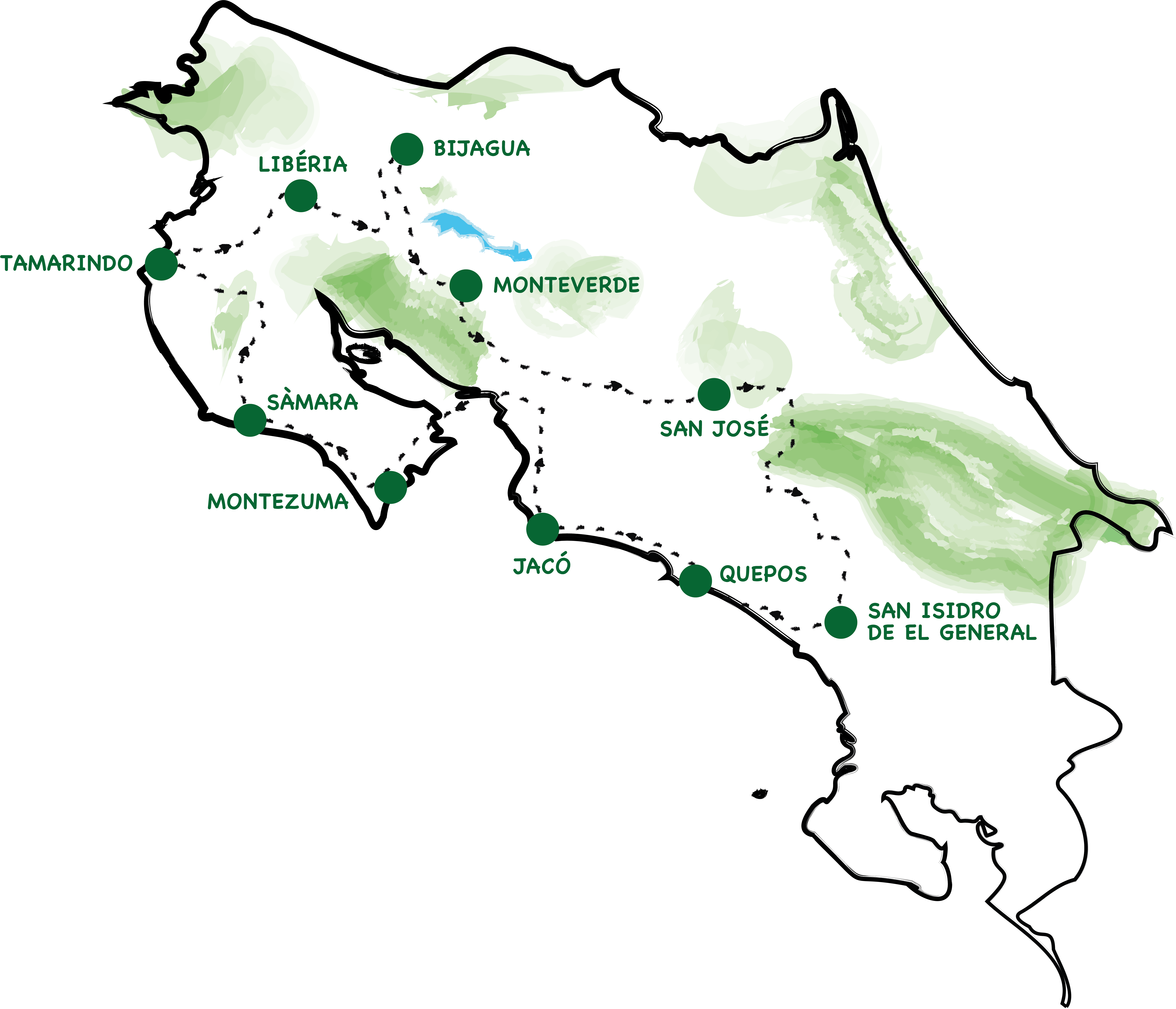 voyage Costa Rica et itinéraire