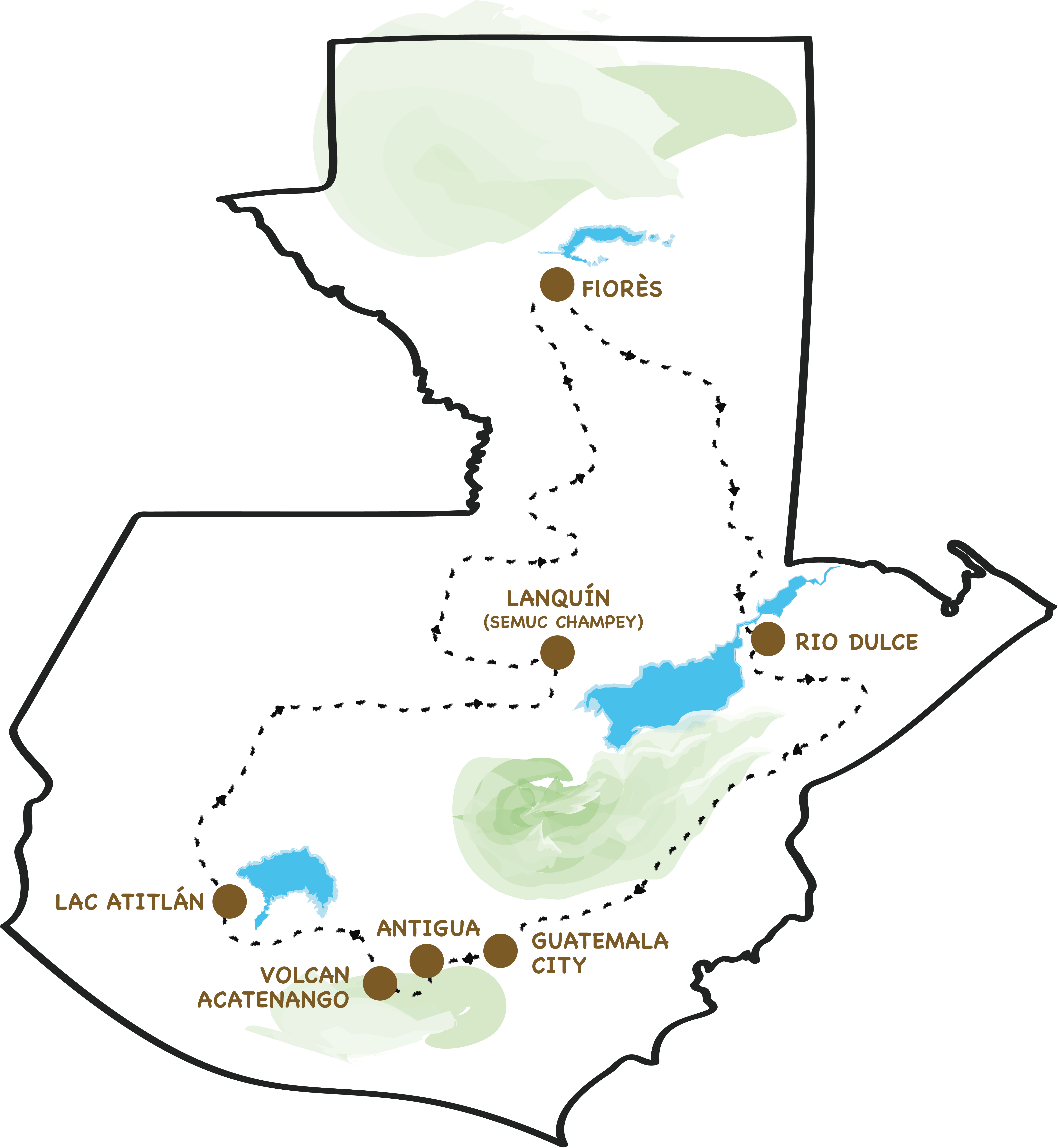 voyage au Guatemala et itinéraire