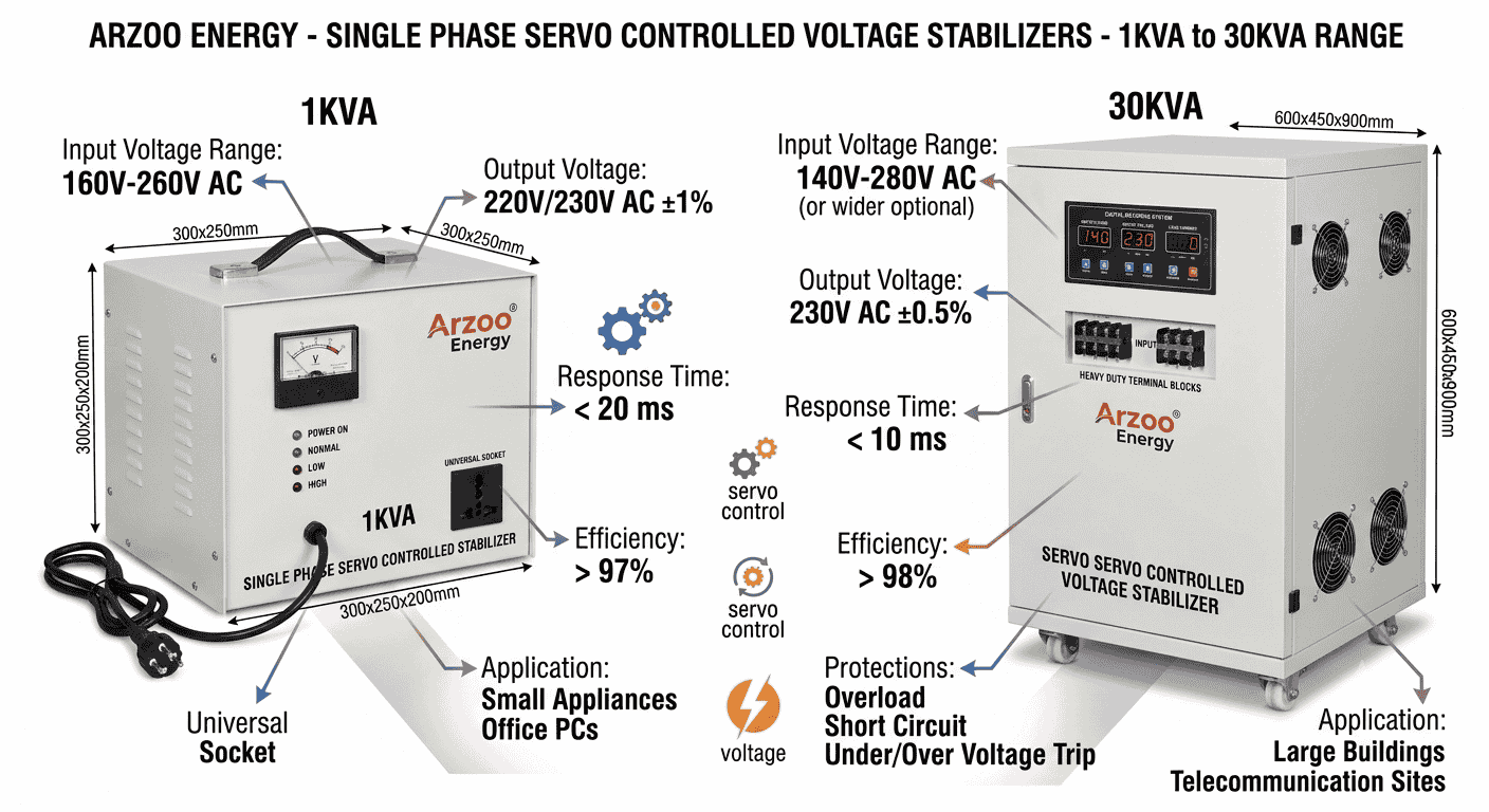 Single Phase Air Cooled Stabilizers
