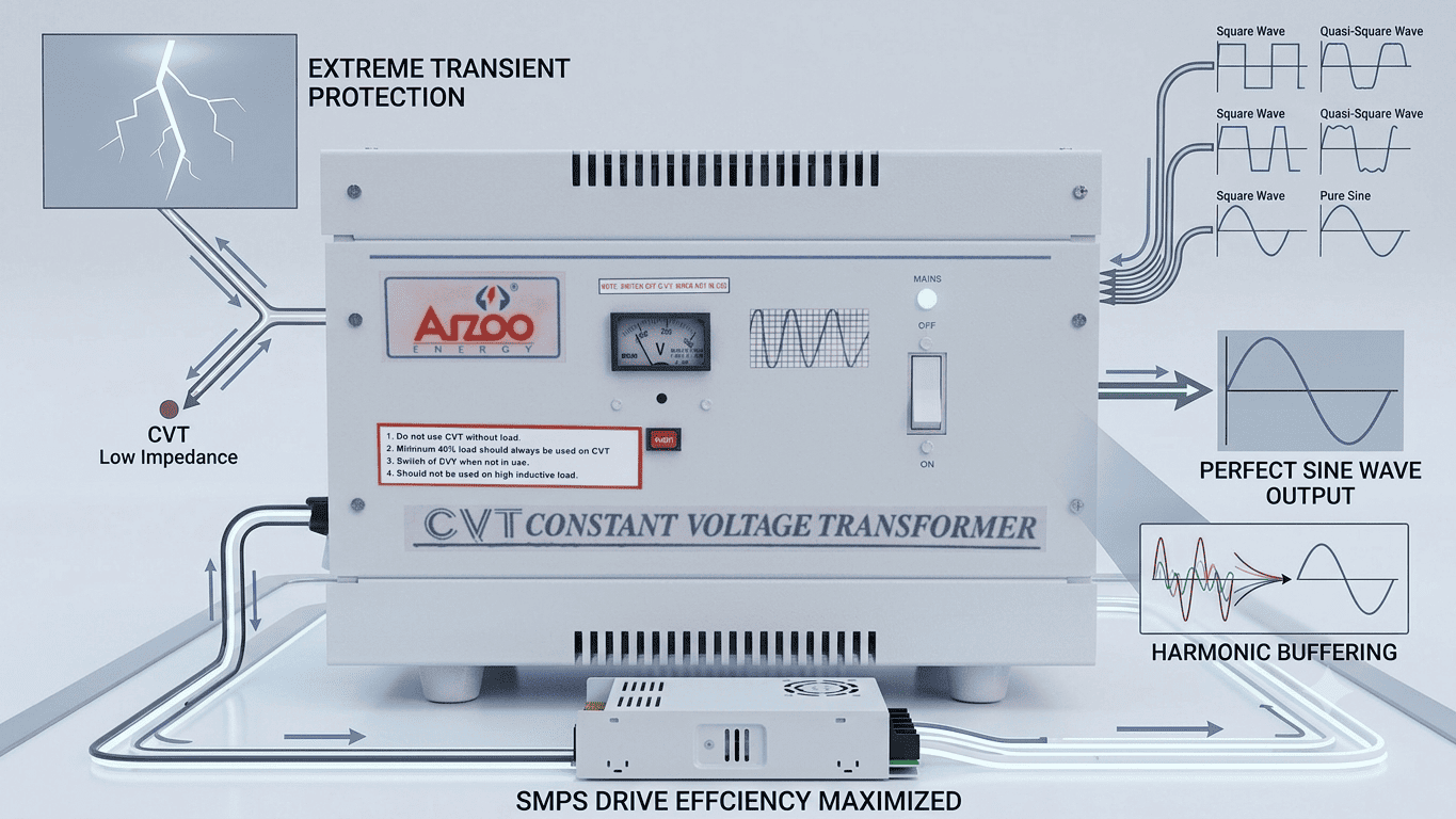 Single Phase Constant Voltage Transformer (CVT)