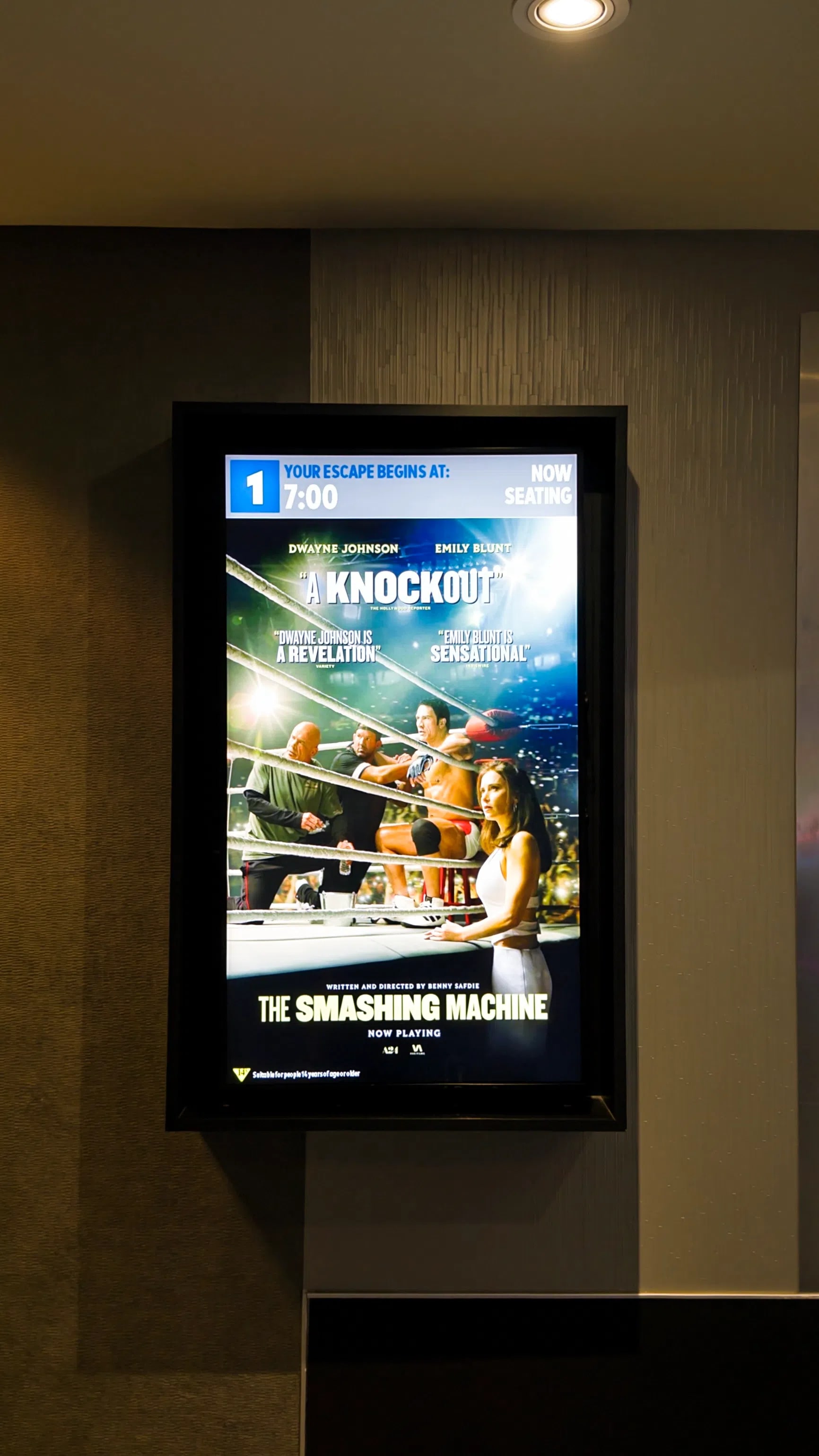 Poster for 'The Smashing Machine' by Benny Safdie.