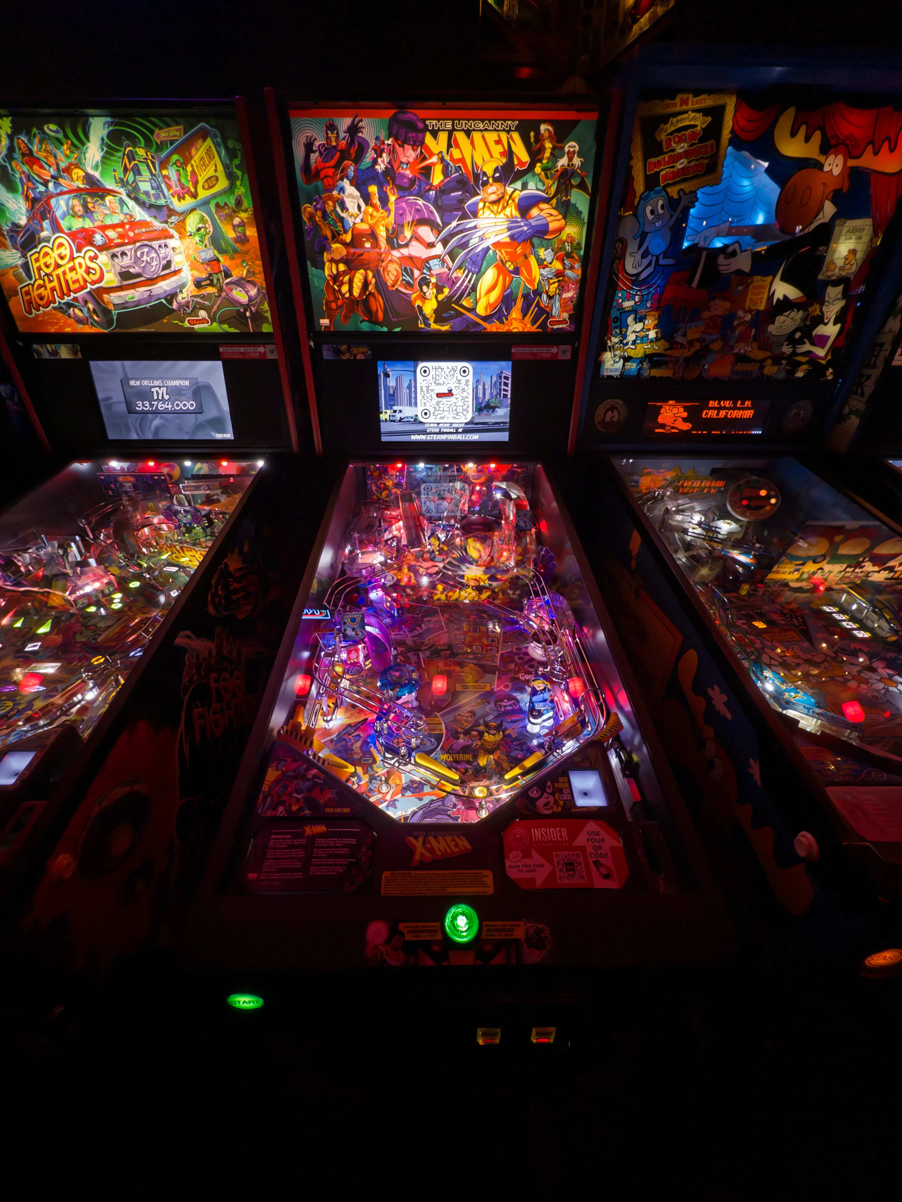 Playing pinball, poorly.
