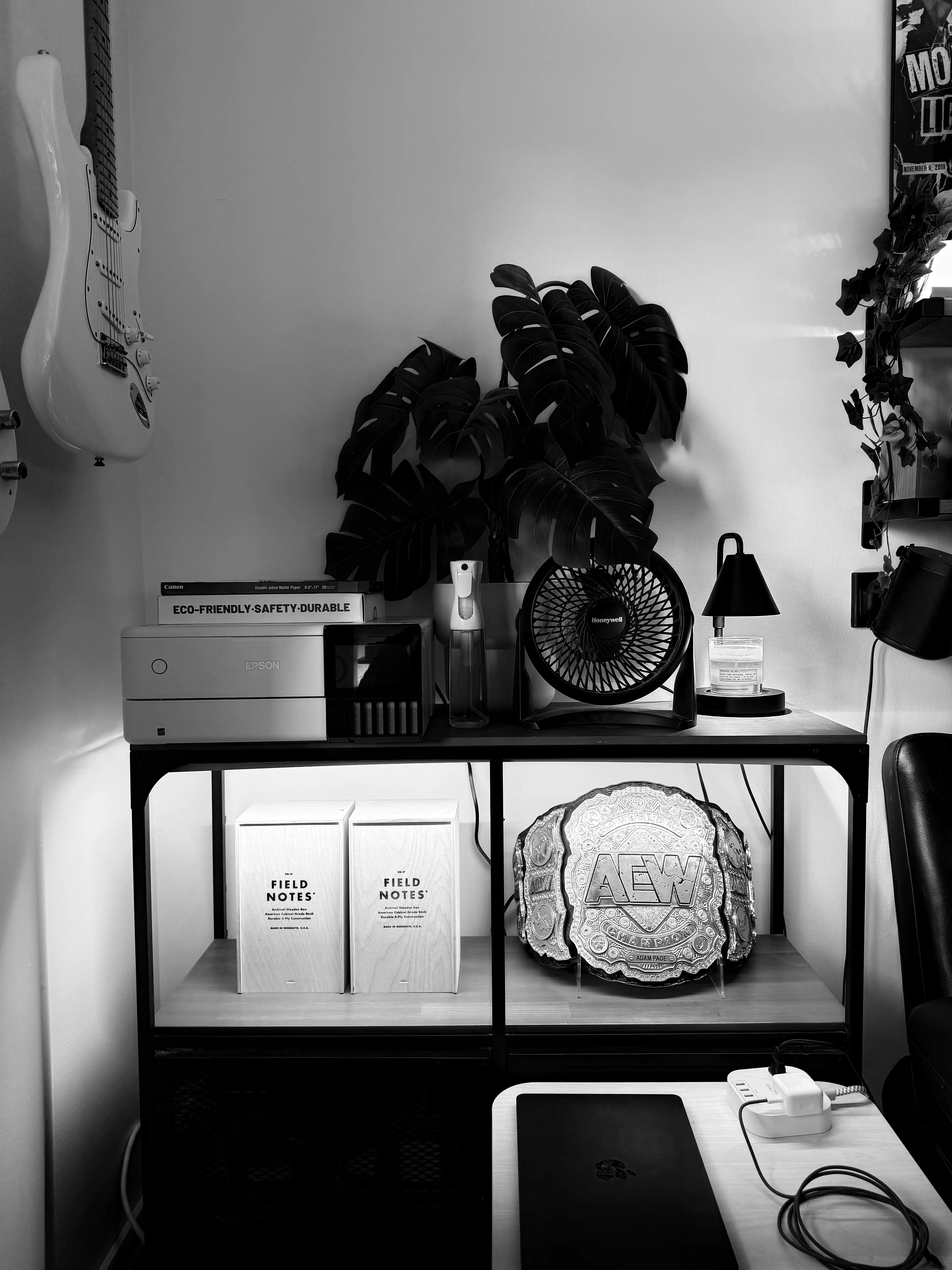 A FJÄLLBO sideboard from IKEA that now occupies that space.