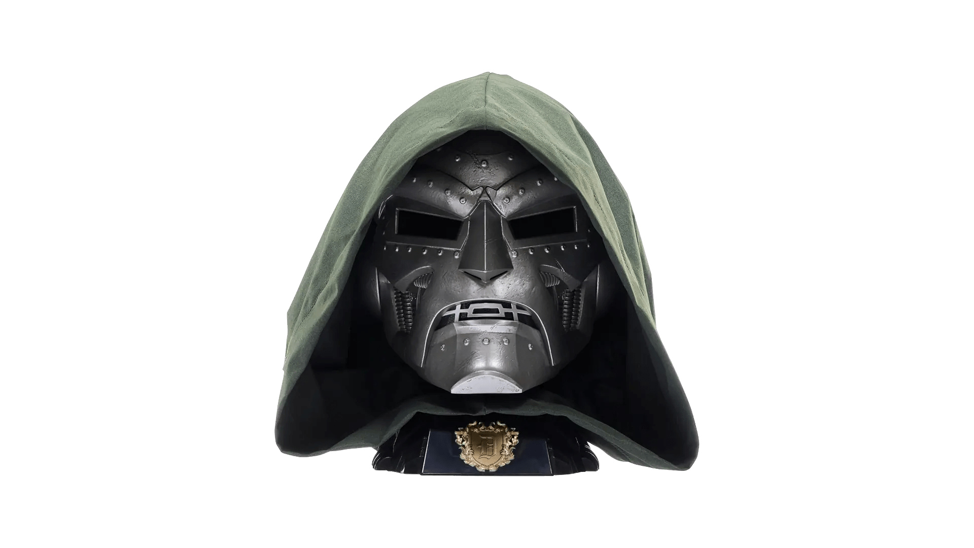 Doctor Doom Cosplay Helmet from Marvel Legends.