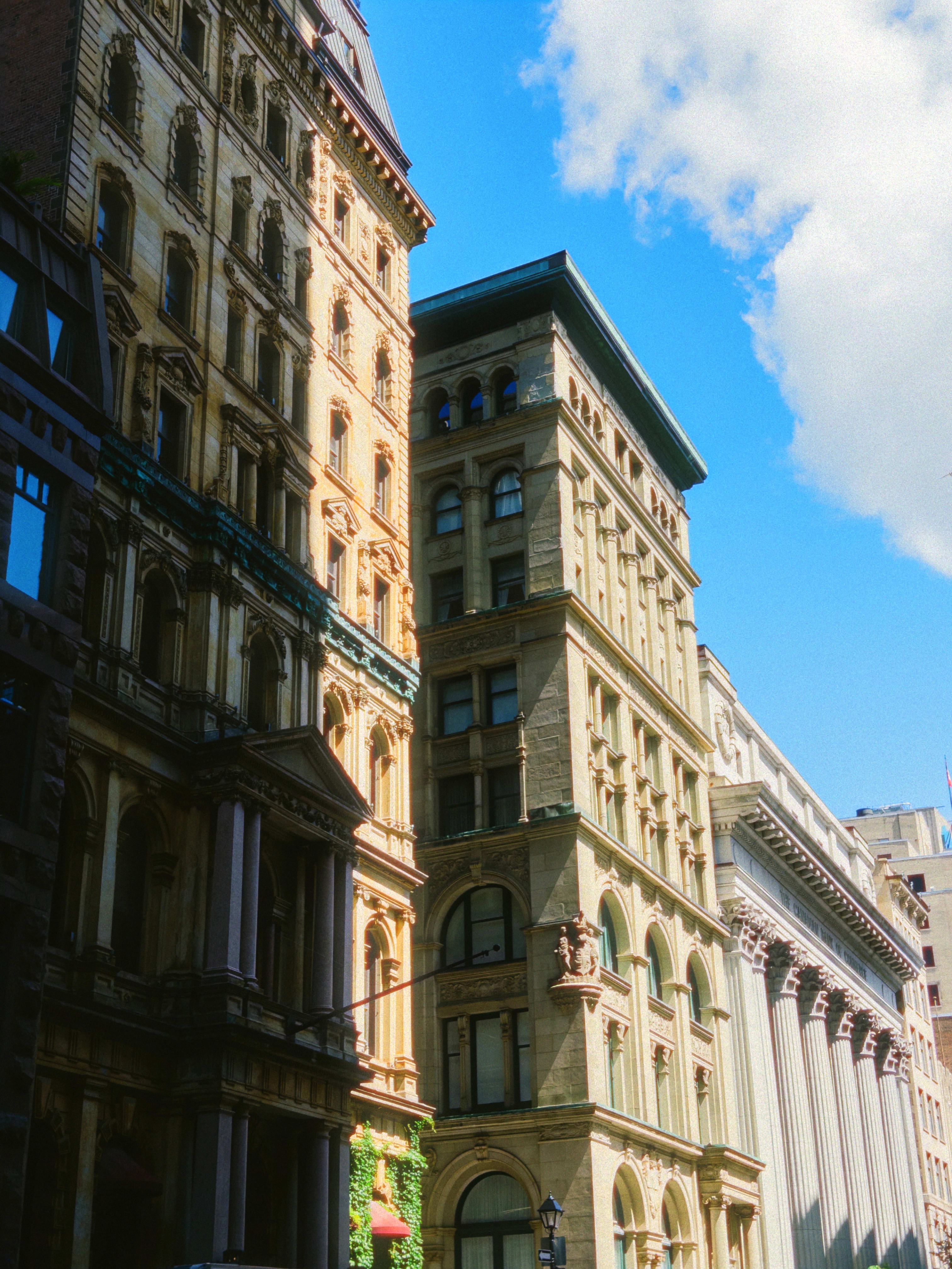 The european architecture of Old Montreal.