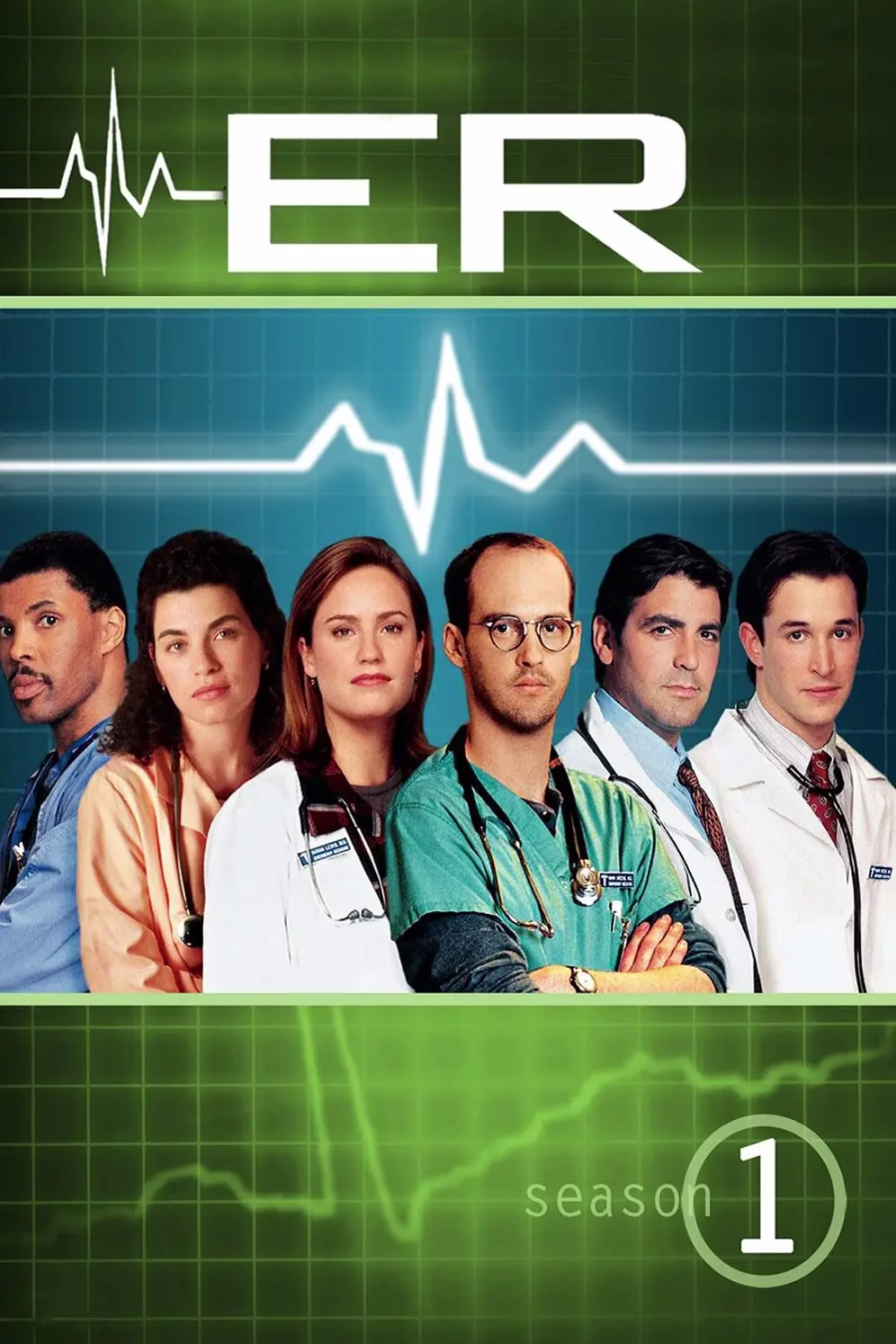 Official poster for season 1 of ER
