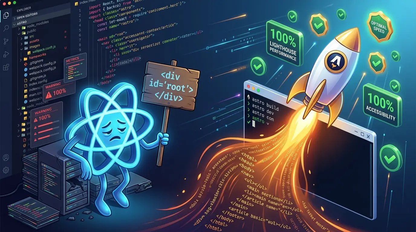 How I Slapped React SPA with Astro and Saved My SEO (An Engineering Survival Story)