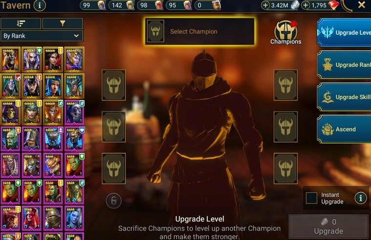 Wight King Narses + Bad – El – Kazar + Ninja + Alice + Sun Wukong + Loki + Skeletor + Akemtum + Anax + 25106 energy