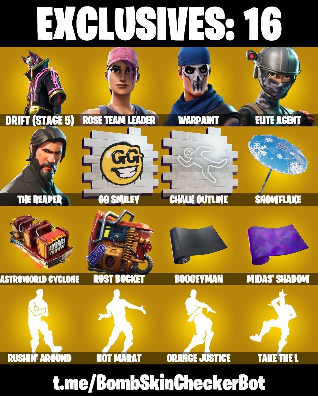 Fortnite Account ( PLAYSTATION / XBOX / PC / MOBILE / NINTENDO ) The Reaper, Elite Agent, Rogue Agent, EIite Servo (115 Skins)
