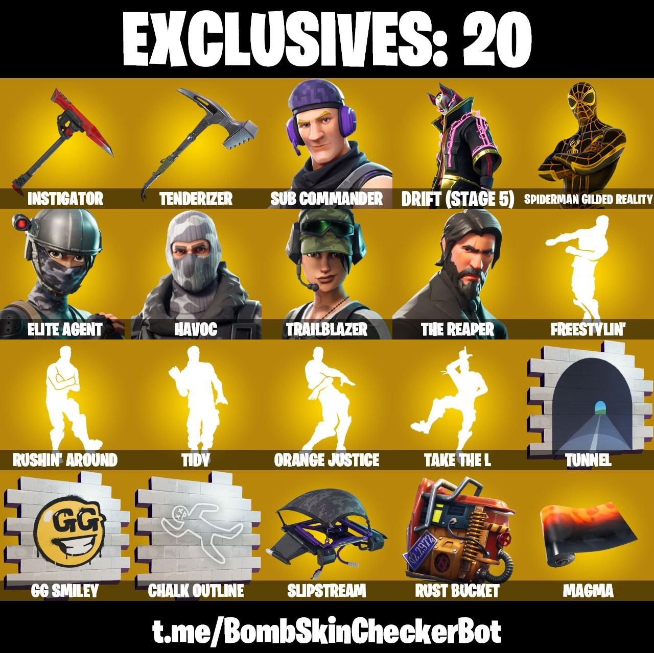 Fortnite Account ( PLAYSTATION / XBOX / PC / MOBILE / NINTENDO ) Take The L, The Reaper (115 Skins)