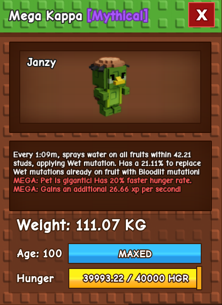 Level 100 Mega Titanic Kappa | 111.07 KG | Biggest Kappa | 1 of 1 | Giant Kappa | Huge Kappa | Titan Kappa