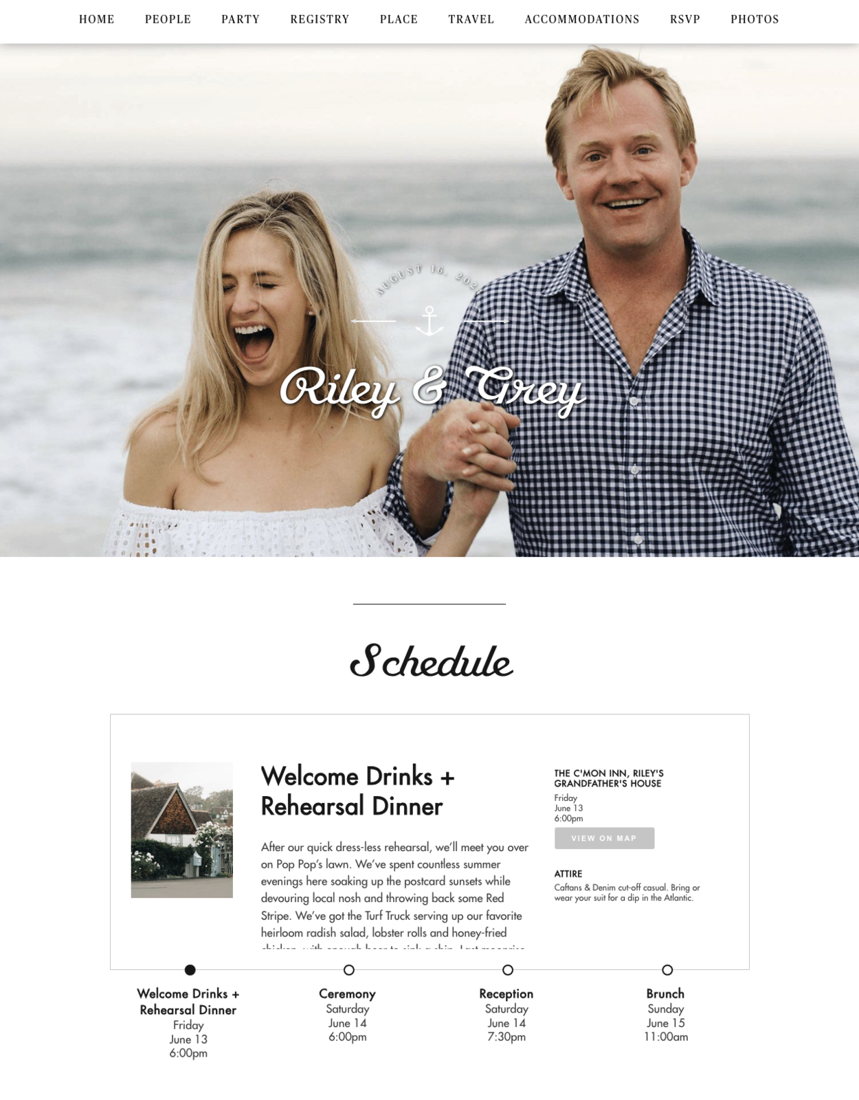 Port Wedding Website