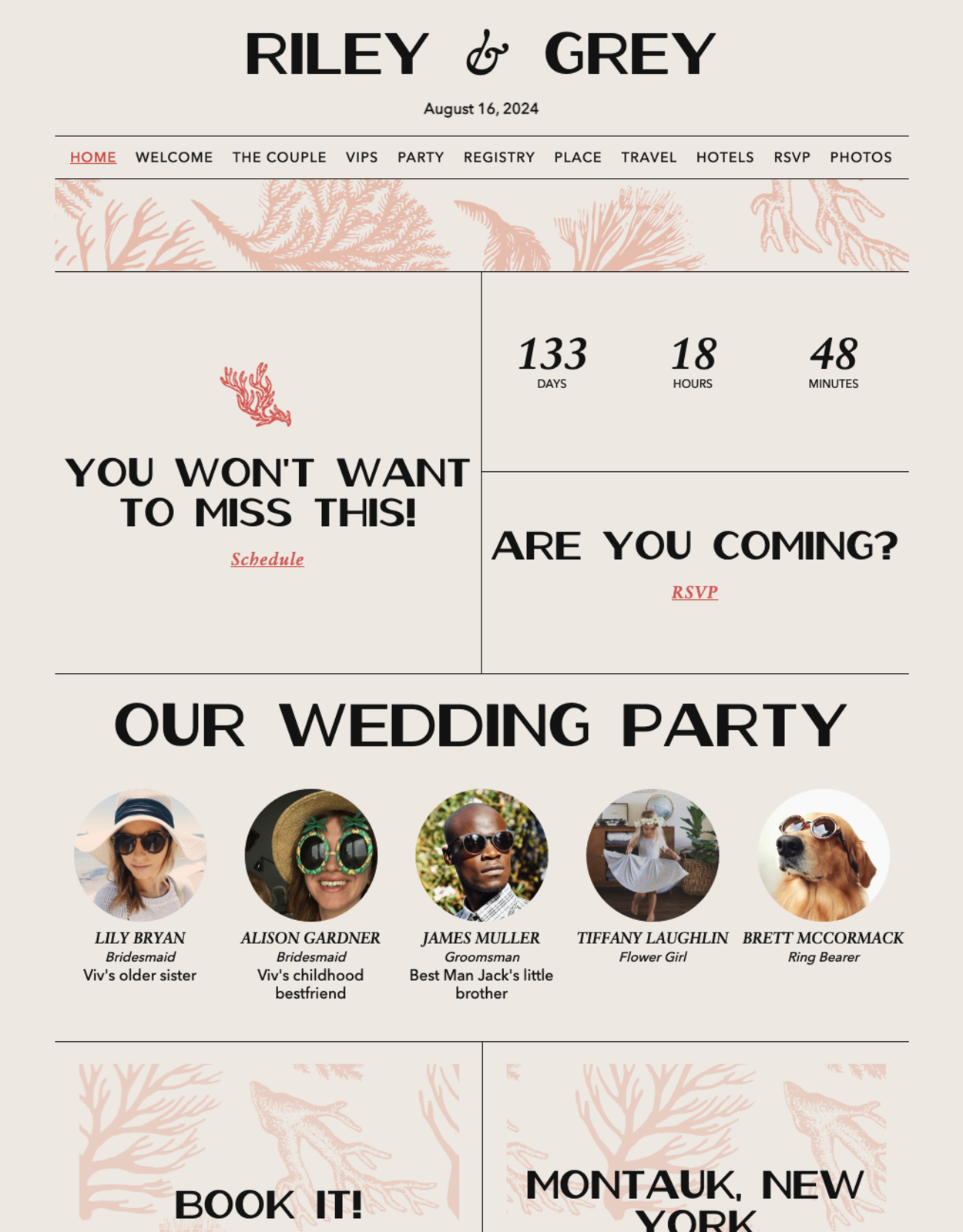 Drift Wedding Website