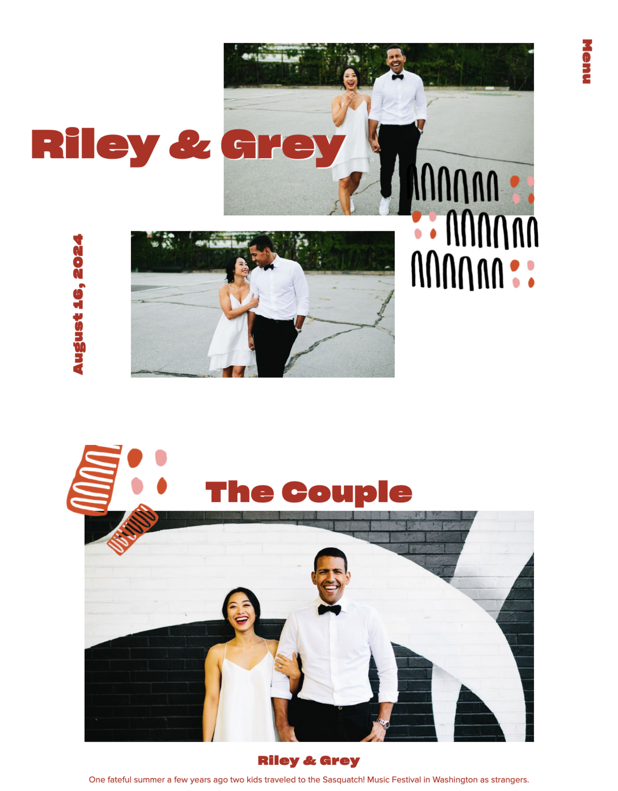 Studio Wedding Website