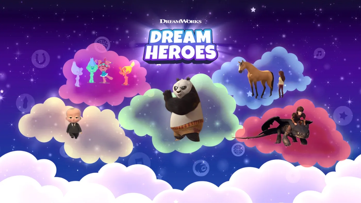 dreamworks dream heroes coloured cloud world