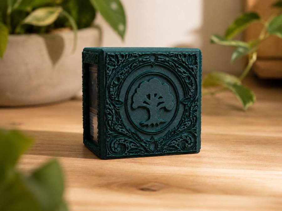 Deck Box Sello de Maná Verde — Edición Mana Symbol