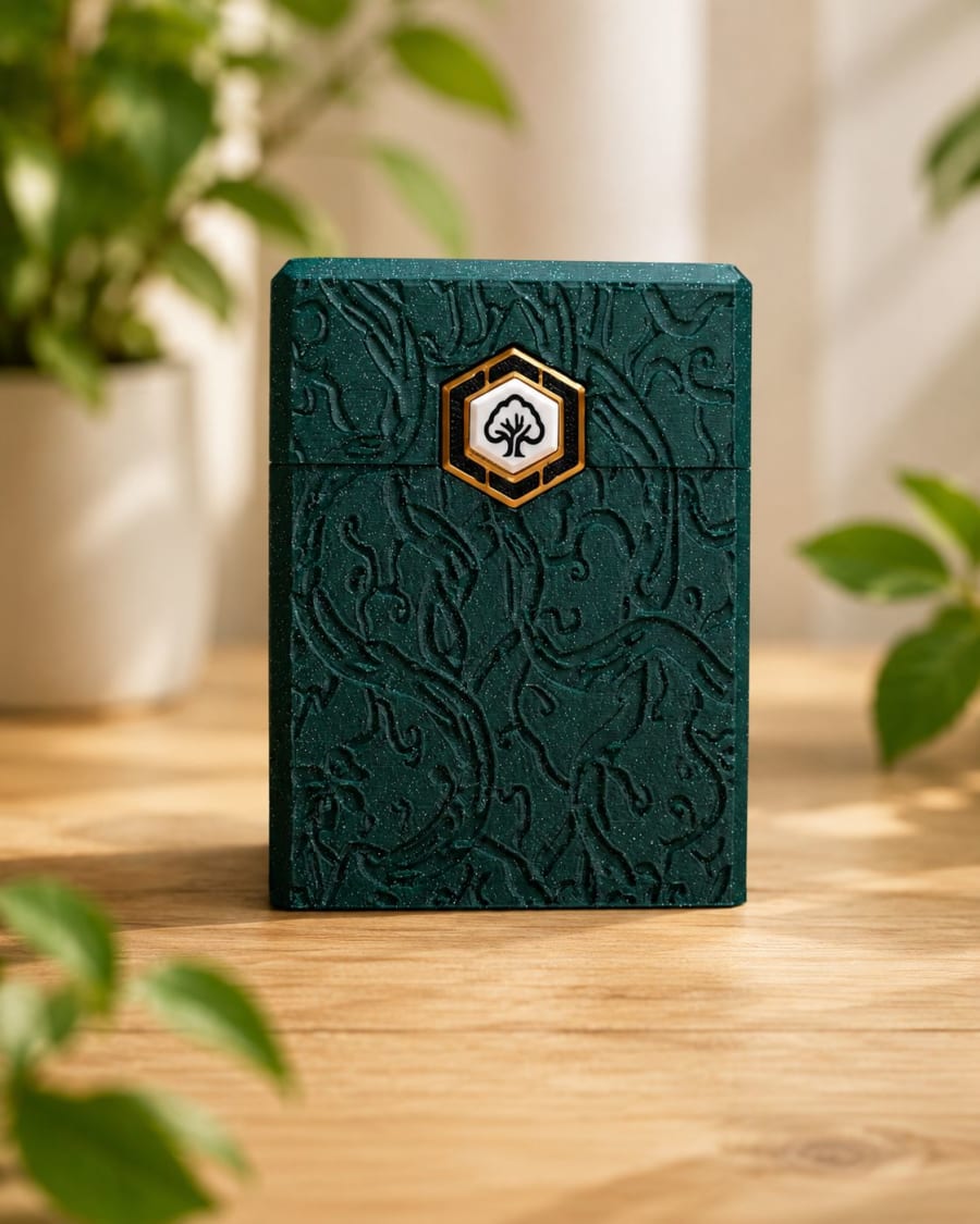 Deck Box Reliquia — Edición Maná Verde