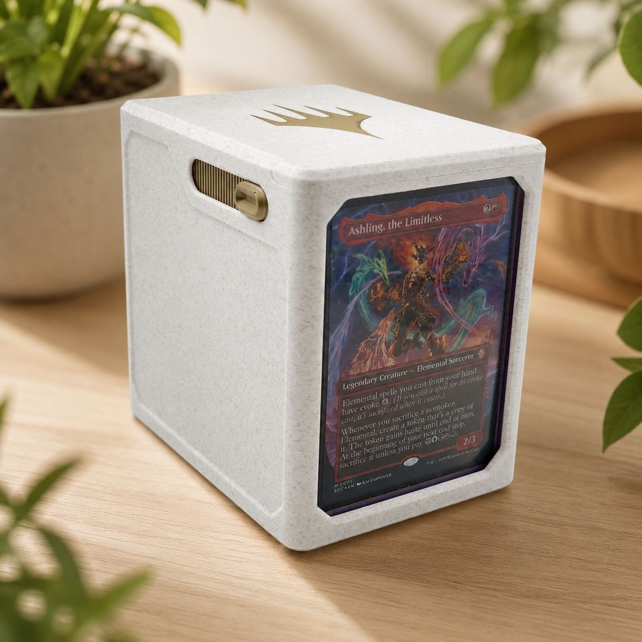 Deck Box Commander Pro — Organizador completo con vitrina para tu comandante