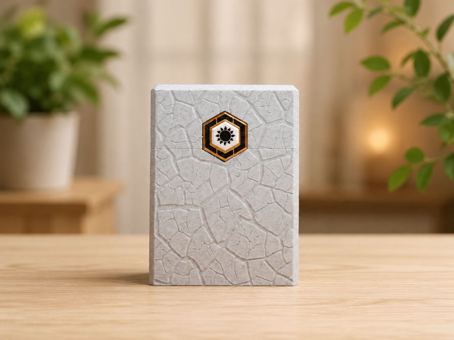 Deck Box Reliquia — Edición Maná Blanco